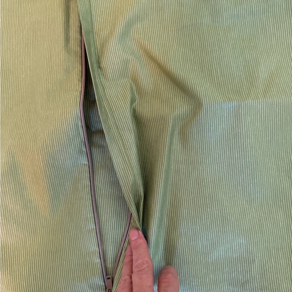 2 Custom Pillow Shams Embroidered Purple Pansies Sage Green & Purple Border20x28 - Picture 2 of 6